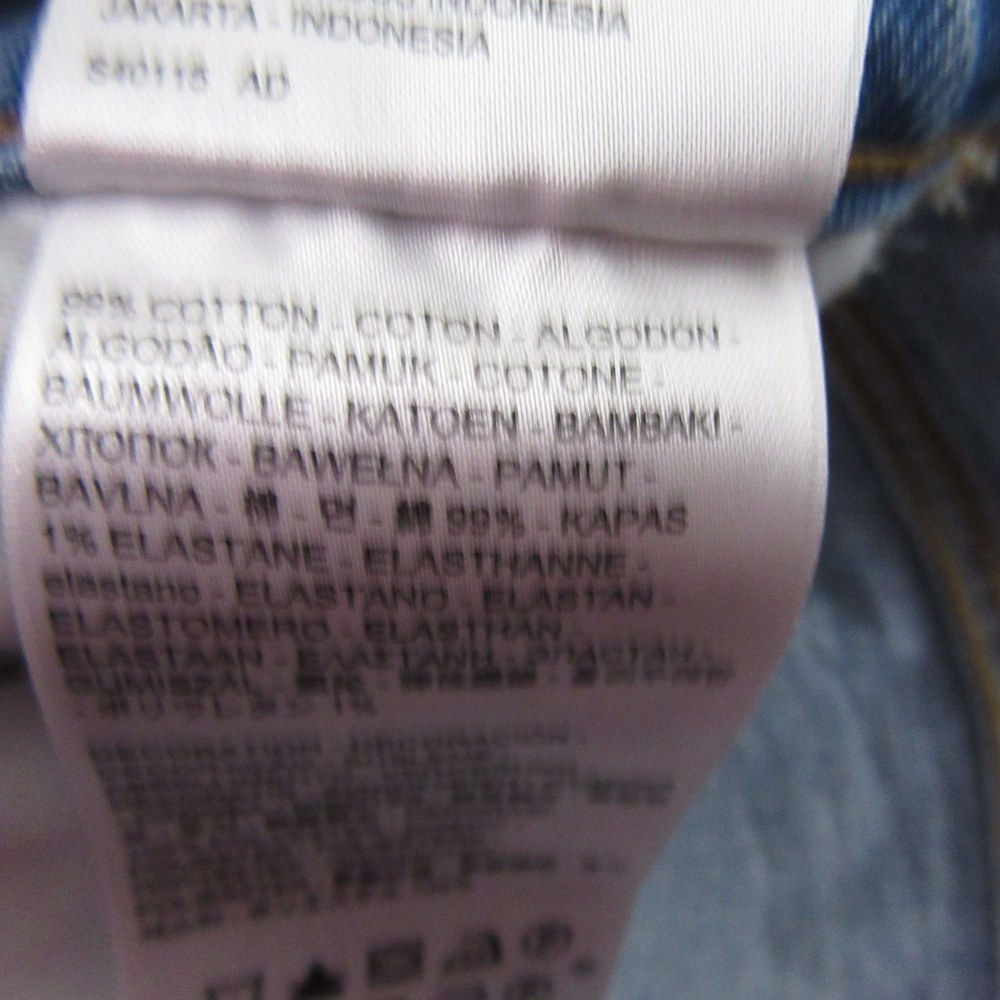 Levis Womens 501S Premium Jeans 26 X 30 Skinny Medium Wash Blue Embroidered - Picture 8 of 11